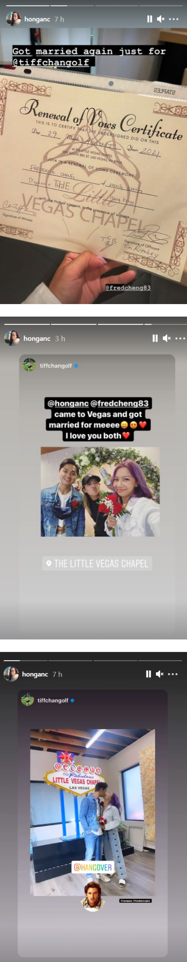 何雁诗、郑俊弘晒结婚证书...宣布再次结婚！ 娱乐资讯 图1张