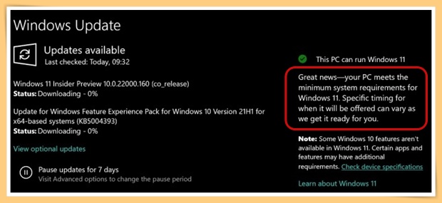 News I Windows Update新增通知！直接告诉你是否可以升级新系统！ 更多热点 图2张