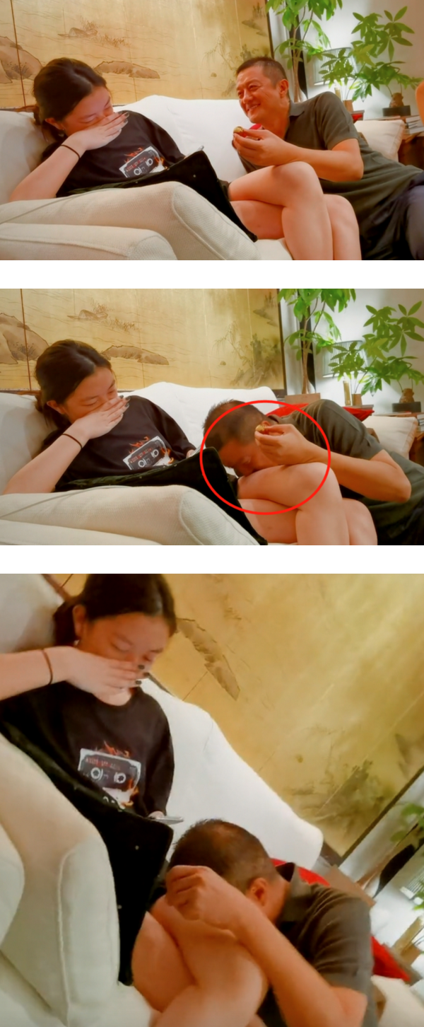 50岁李亚鹏低头亲吻15岁女儿大腿、发出“MUA”巨响！网轰：变态 娱乐资讯 图1张