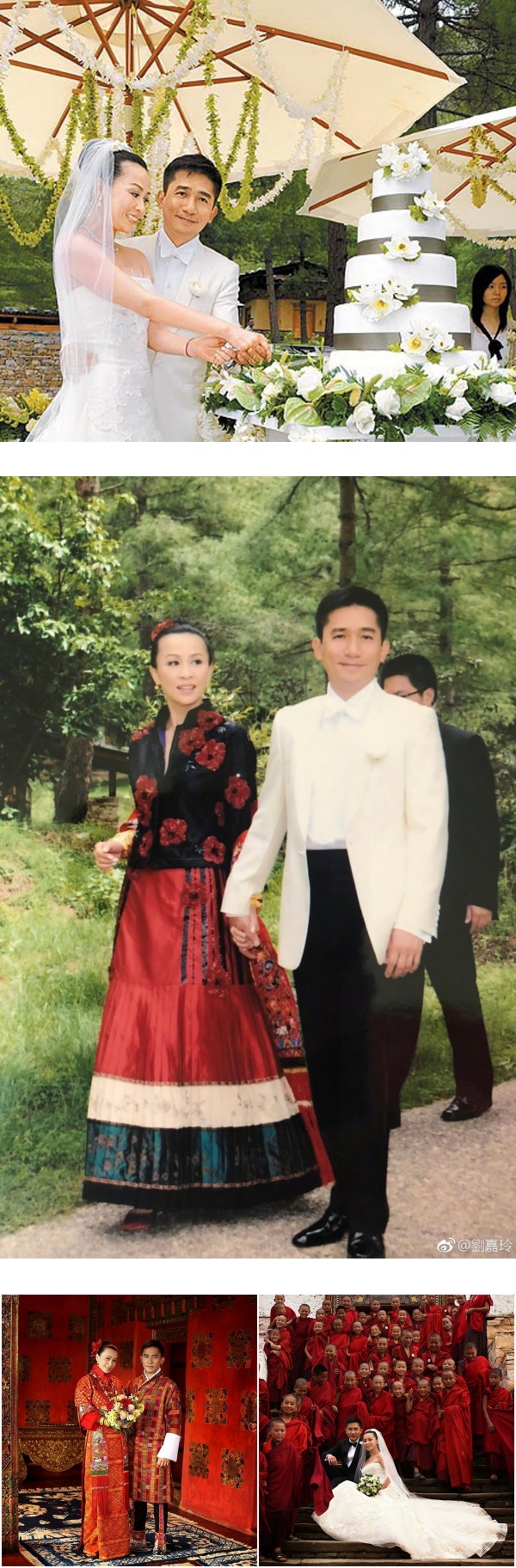 《尚气》陈法拉、梁朝伟结婚照曝光！和现实婚照比一比 娱乐资讯 图3张