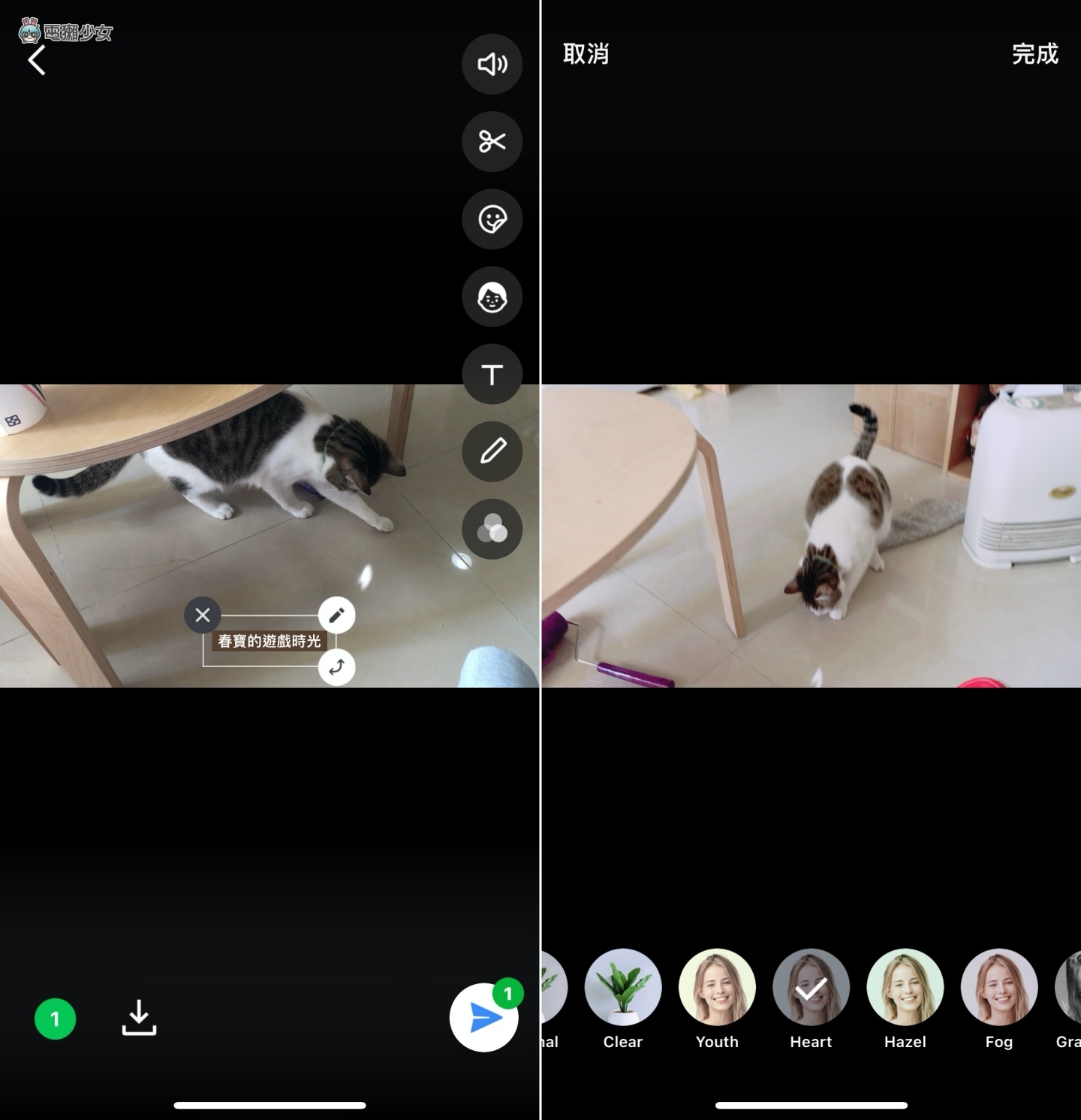 LINE 贴图还可以这样用！内建功能让你的影片／照片变美美又可爱 数码科技 图10张