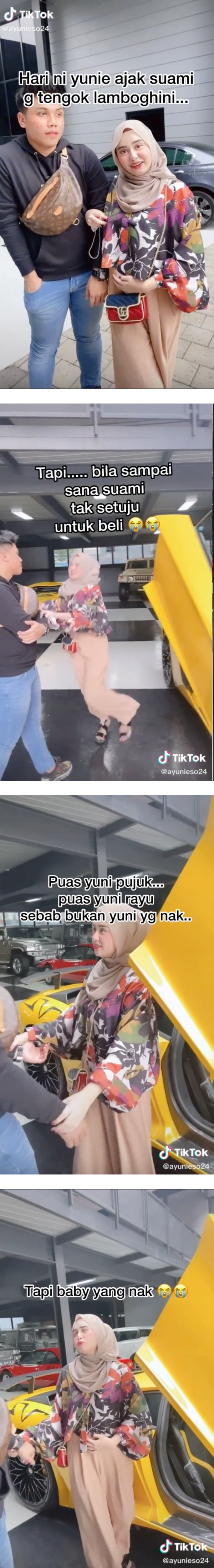 马来西亚00后网红要求老公买跑车！撒娇：300万令吉一点都不贵 娱乐资讯 图2张