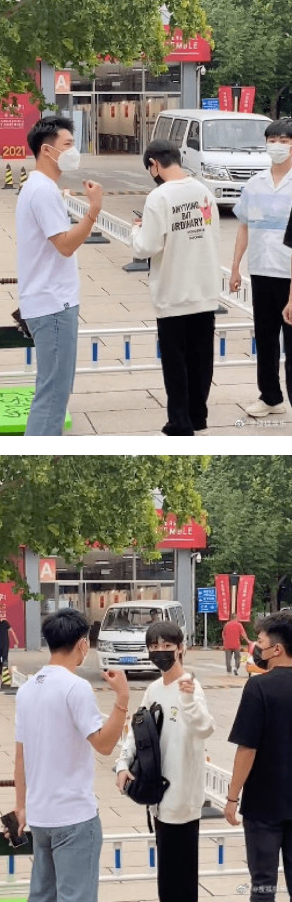 丁程鑫北电报到 由学长焉栩嘉接入校！一张图证明：快速融入校园生活~ 娱乐资讯 图1张