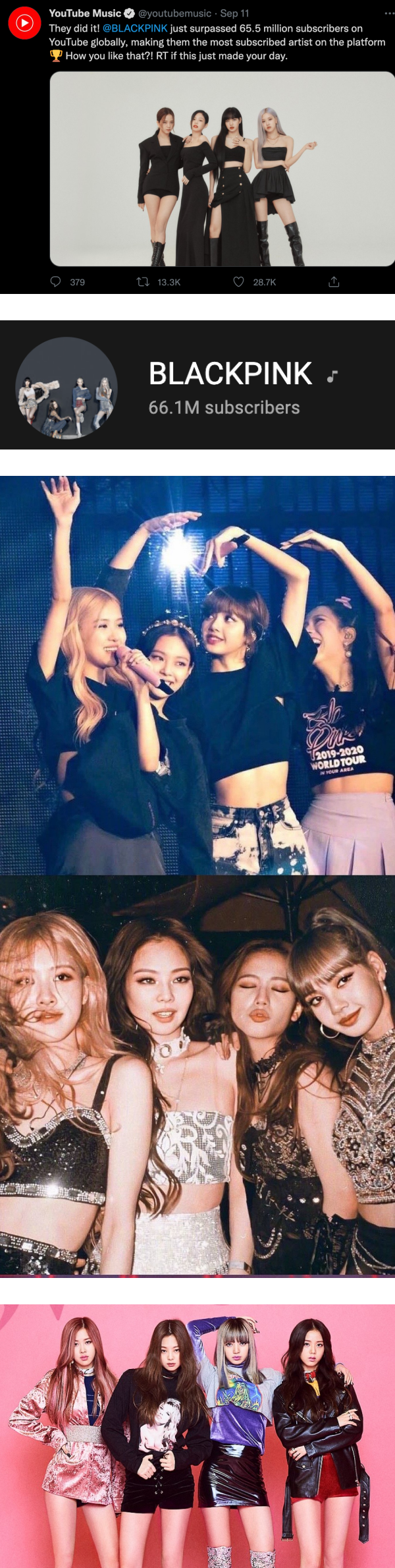韩风继续吹！BLACKPINK 成功超越Justin Bieber…成YouTube 最高订阅数艺人！ 娱乐资讯 图2张