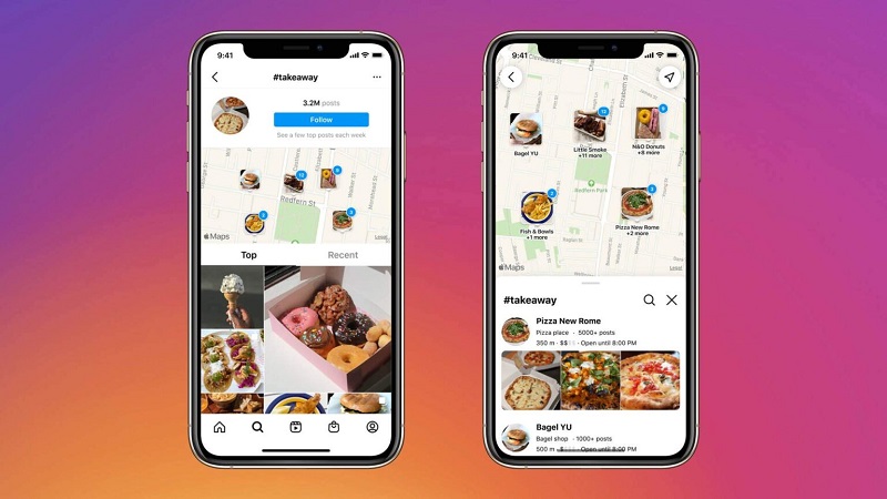 News I Instagram 变美食神器！新功能一键就能找到人气餐厅！ 更多热点 图2张