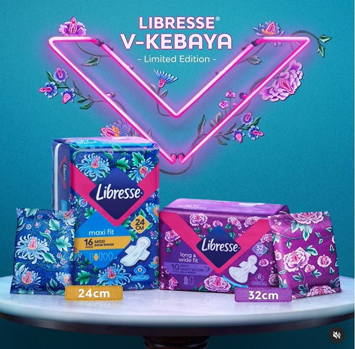 News I Libresse V-Kebaya 限量版卫生棉，峇峇娘惹包装拿在手上也精致！ 更多热点 图1张