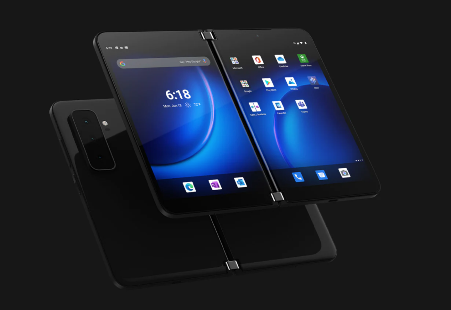 微软双萤幕折叠手机 Surface Duo 2 登场！搭载高通 S888 并具有三主镜头，售价 1499 美元起！ 数码科技 图2张