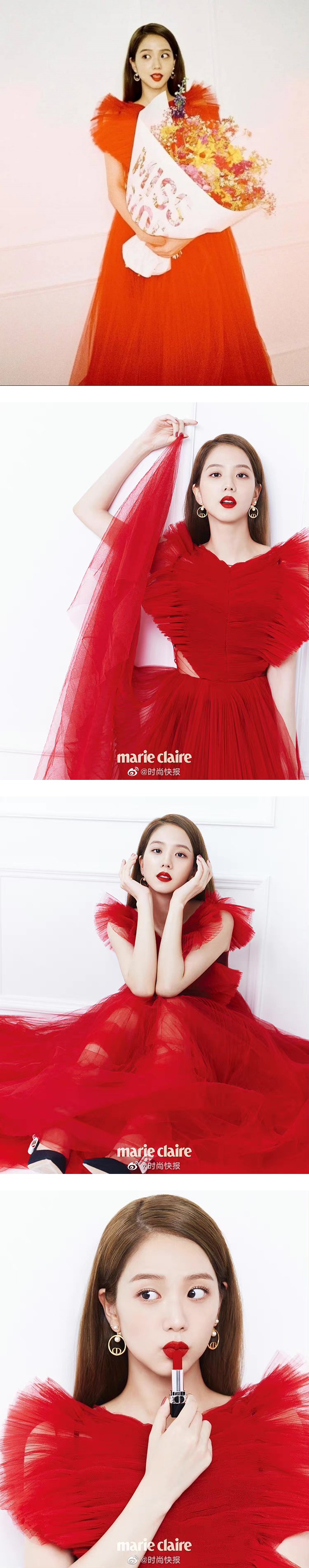 为同一品牌大使...Angelababy、BLACKPINK Jisoo尴尬撞衫！ 娱乐资讯 图2张