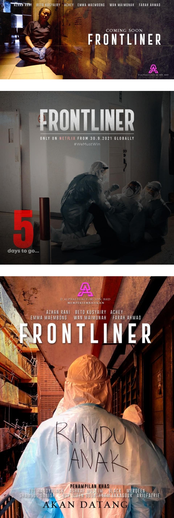 除了《.医生》...马来西亚也有抗疫电影了！《Frontliner》以前线人员为蓝本…揭开不为人知的一面 娱乐资讯 图1张