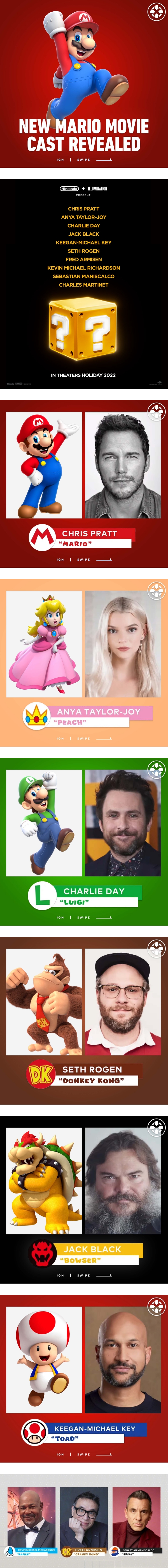 《Super Mario》推出电影版！“星爵”当Mario…“棋后”Anya Taylor-Joy 化身Peach公主 娱乐资讯 图2张
