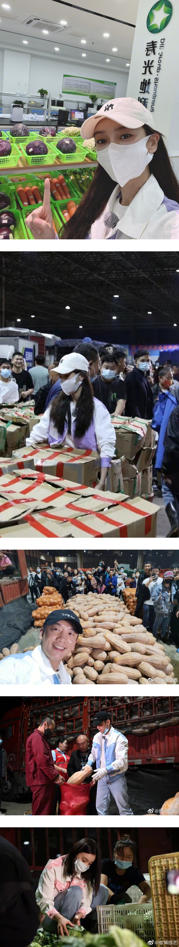 《奔跑吧》嘉宾参与助农活动！Angelababy 放下身段当搬运工 娱乐资讯 图2张