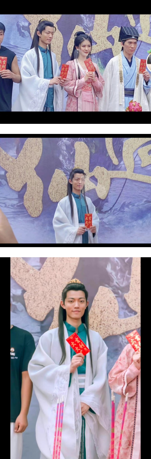 撞脸肖战爆红！网红现身新剧开机现场...生图曝光网喊：古偶丑男又多一位 娱乐资讯 图1张