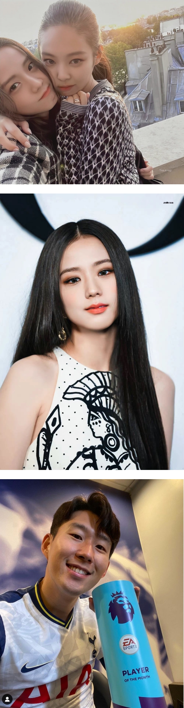 BLACKPINK Jisoo 惊爆热恋韩国足球金童孙兴慜！网友列关键3大证据 娱乐资讯 图1张