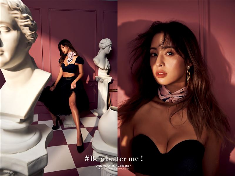 女神阳台“露白皙美胸”　炸出性感锁骨深Ｖ“狂泄事业线” 时尚资讯 图3张