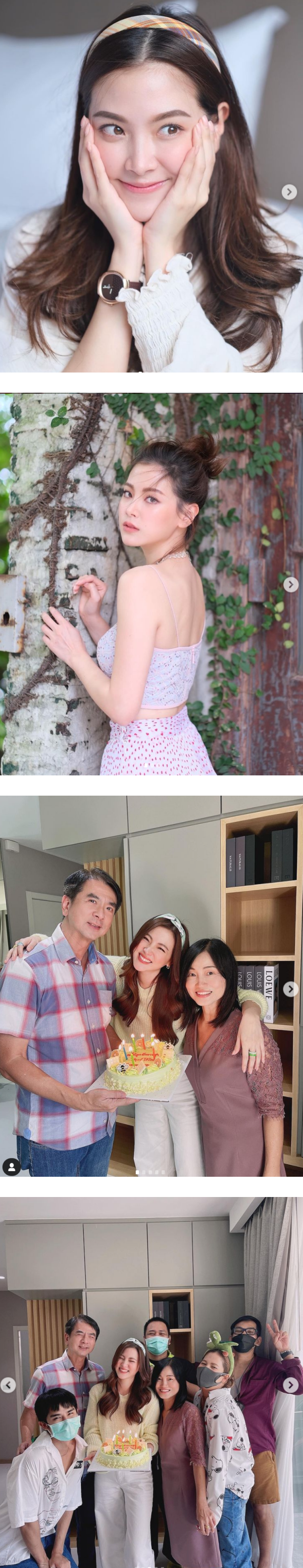 《初恋那件小事》“小水”Baifern晒超辣庆生照！深V透视薄纱look只遮重点部位 娱乐资讯 图1张