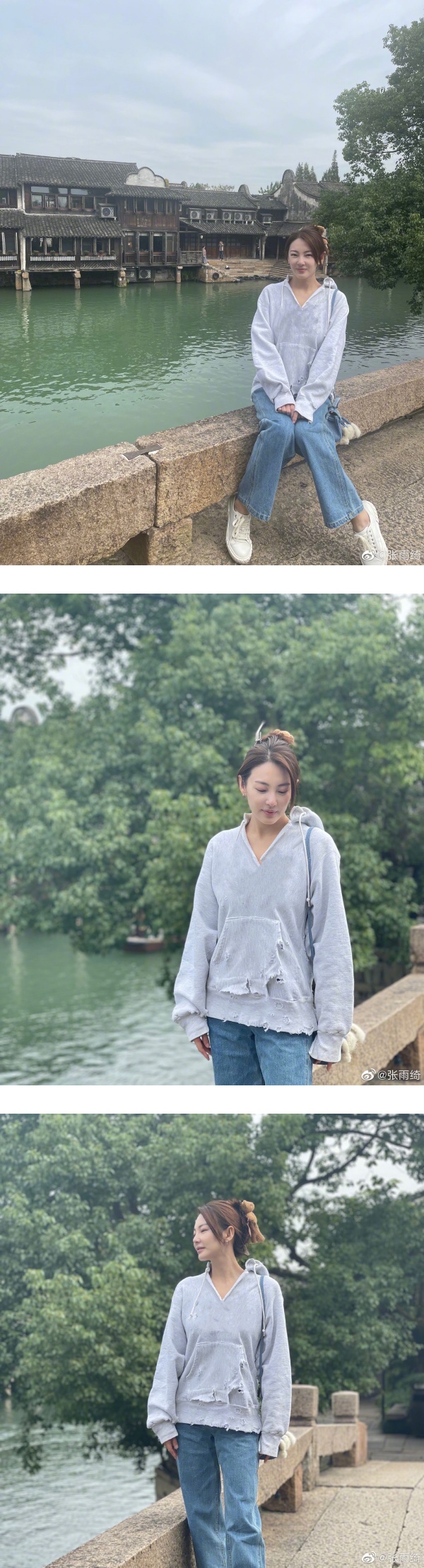 懒理恋爱风波...张雨绮开心度假！私服引热议：好节约 娱乐资讯 图1张