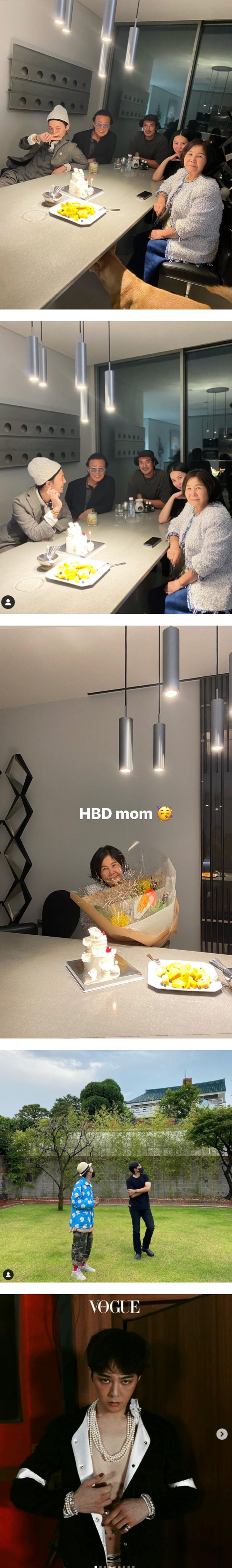 GD 退伍后享天伦乐！与家人为妈妈庆生… 意外曝光新造型！ 娱乐资讯 图2张