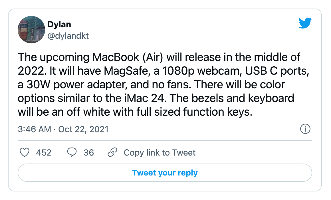 2022 年 MacBook Air 传闻：多色外观、新的白边框，但可能没有 SD 卡槽跟 HDMI 数码科技 图3张