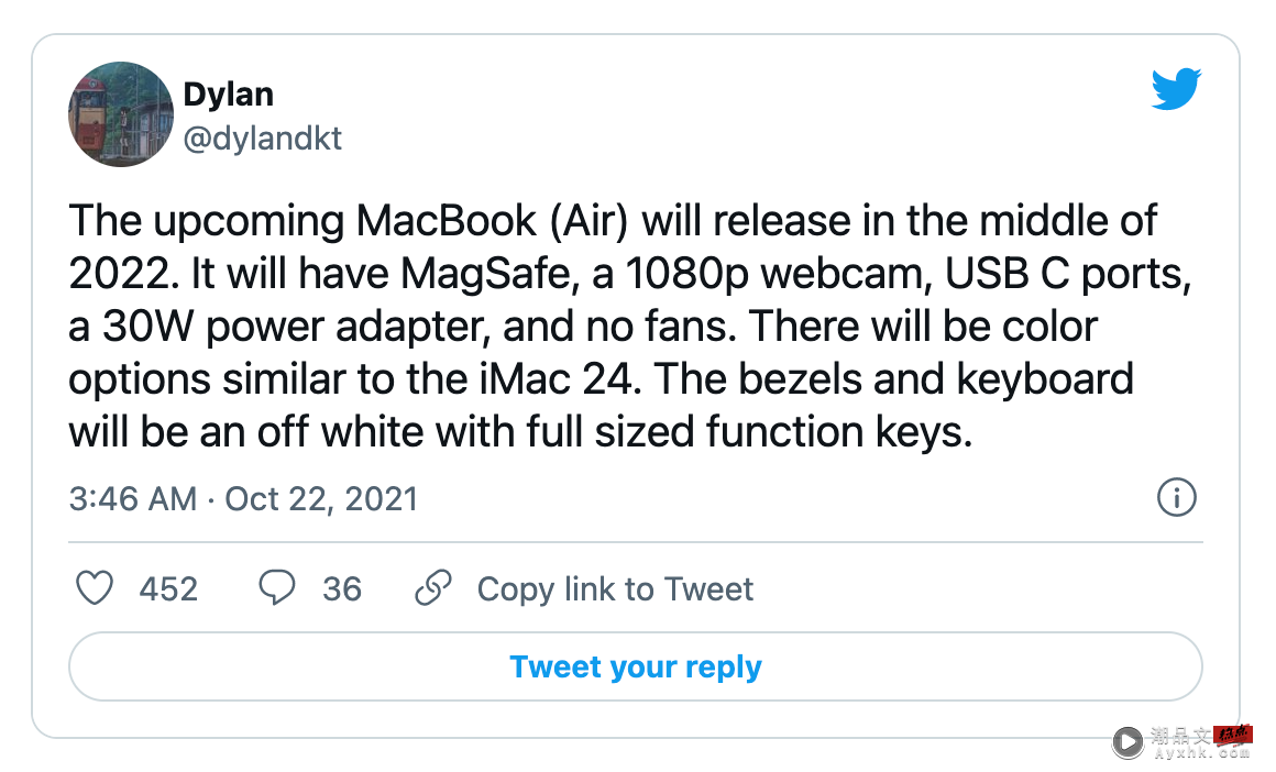 2022 年 MacBook Air 传闻：多色外观、新的白边框，但可能没有 SD 卡槽跟 HDMI 数码科技 图3张