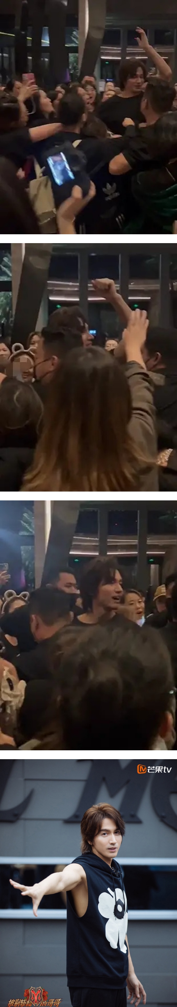 疯狂！言承旭凭《哥哥》人气暴增 离开酒店时衣服险被粉丝抓破！ 娱乐资讯 图2张
