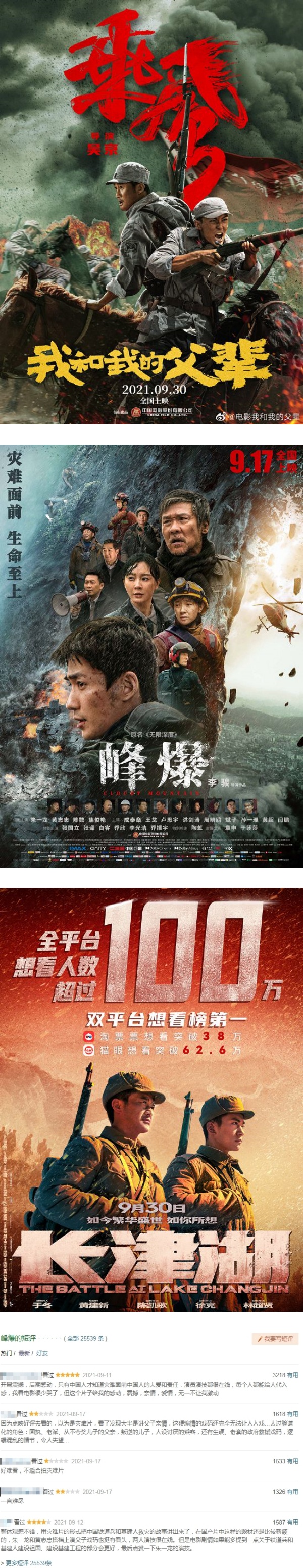 官方出手罩！吐槽朱一龙、吴磊、易烊千玺主演电影...2903个微博账号遭禁言 娱乐资讯 图1张