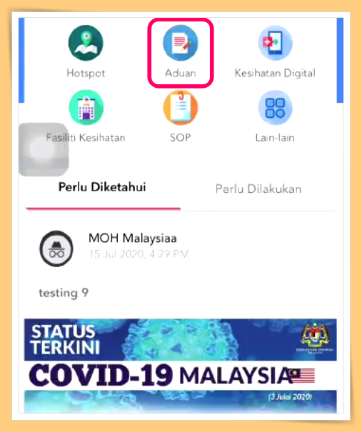 News I MySejahtera新增投诉功能！有人违反这4种SOP可以举报！ 更多热点 图2张