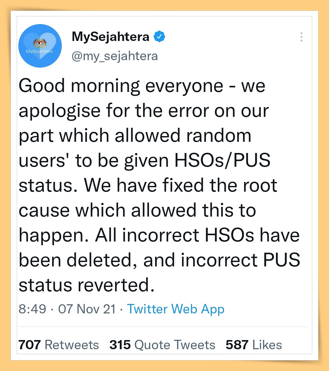 Tips I MySejahtera状态突然变PUS？教你一招如何变回蓝色！ 更多热点 图2张