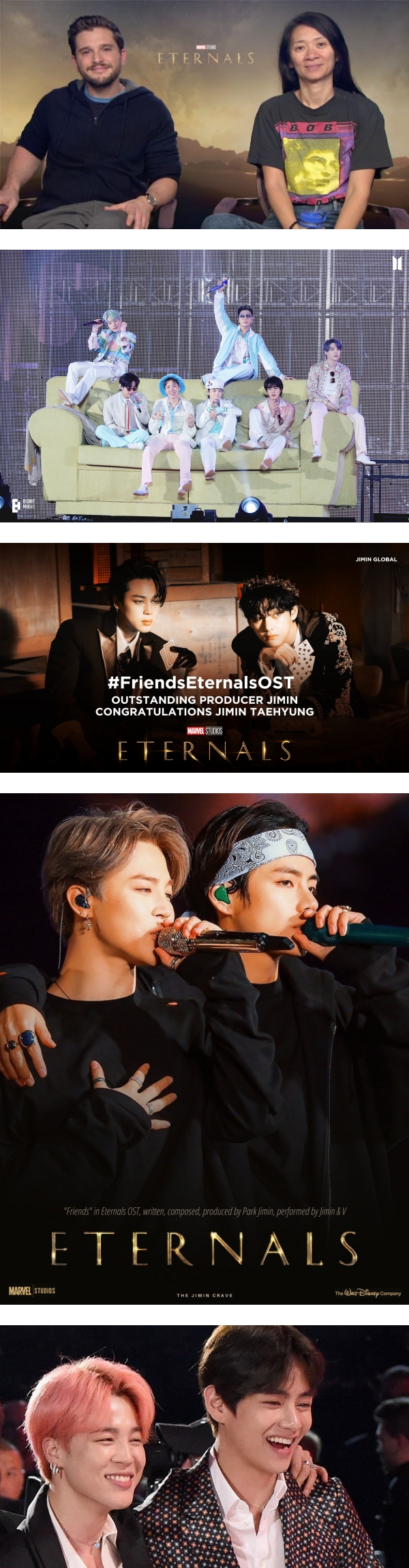 《Eternals》惊现超多BTS 梗？导演赵婷自曝是JIMIN粉丝！ 娱乐资讯 图2张