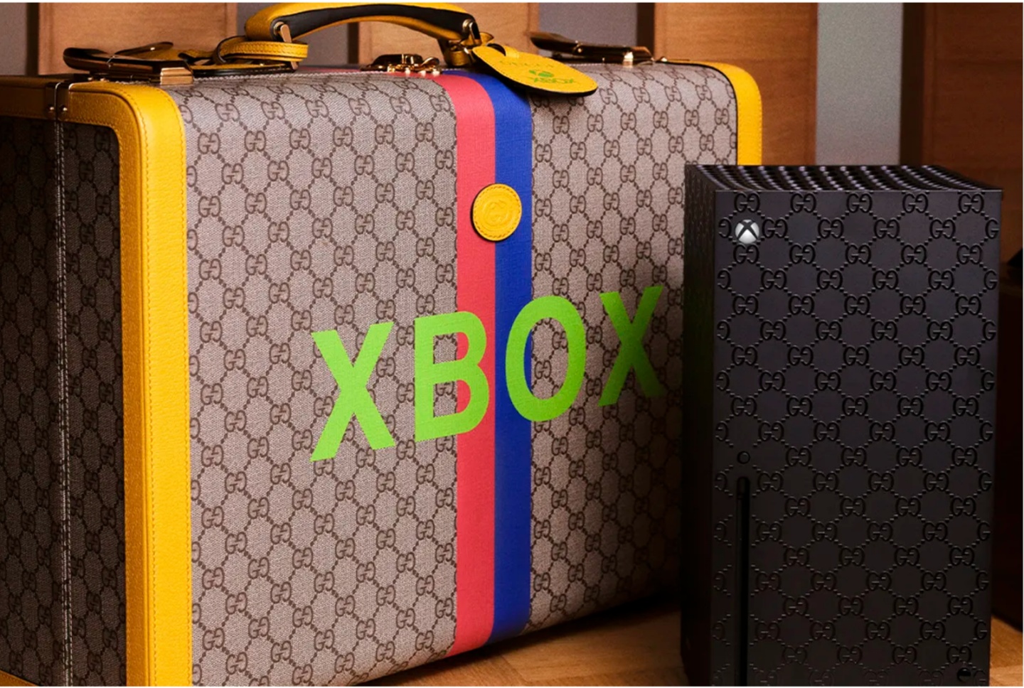 跨界联名！Xbox 与 Gucci 推出限量版的 Xbox Series X，要价 28 万元，全球限量 100 套！ 数码科技 图1张