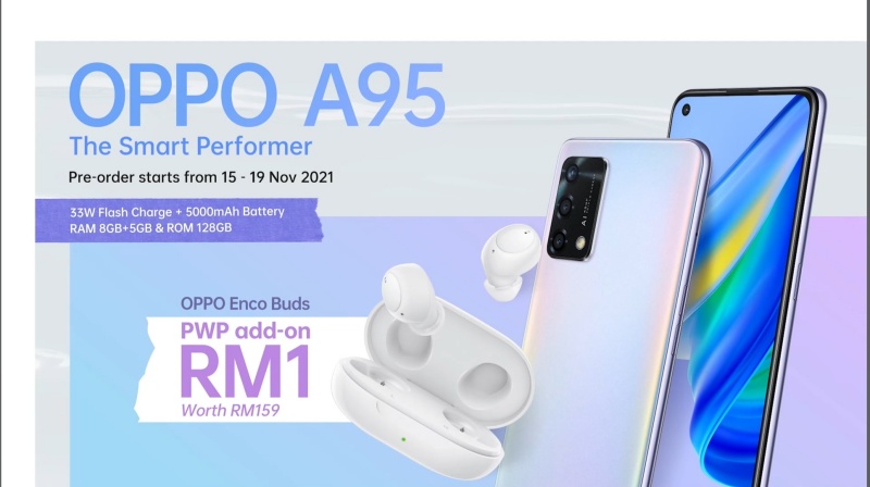 手机 I OPPO发布A95智能手机！不仅拥有高颜值外观 ，还有5000mAh大电池和33W闪充！ 更多热点 图8张