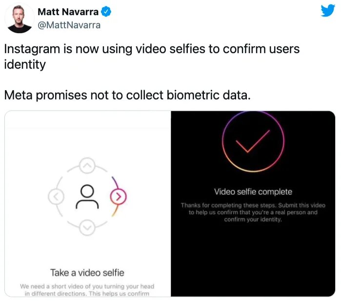 News I 太多假帐号了！Instagram要求用户自拍脸部影片验证才能登入！ 更多热点 图2张