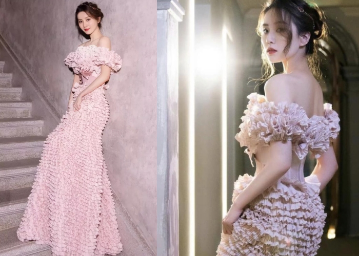 Style｜迪丽热巴选穿马来西亚第一高订GuoPei礼服，网友惊呼超绝身材不科学！ 更多热点 图2张