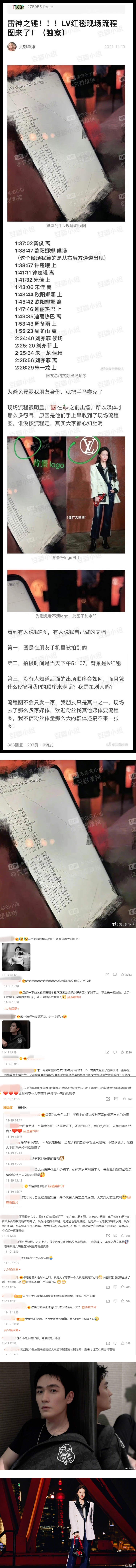时尚博主力挺朱一龙没耍大牌！ 却被网传的流程图打脸了？ 娱乐资讯 图3张