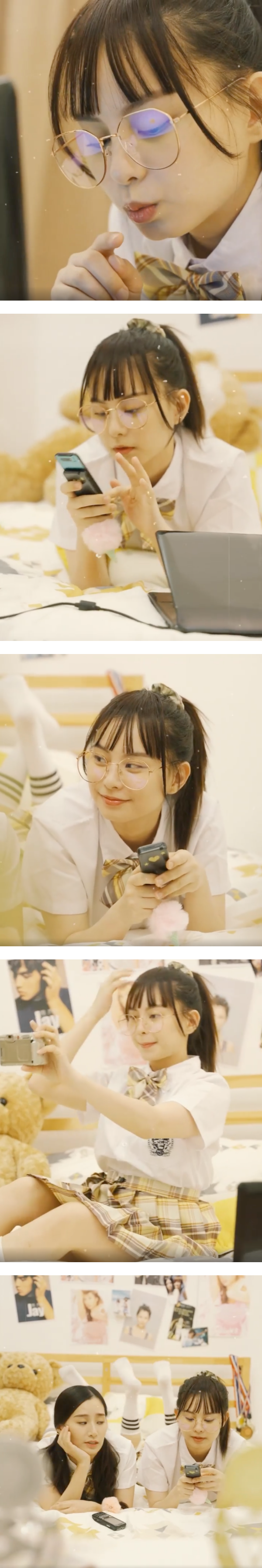 Mia 晒出学生妹扮相 ！Joe曾耀祖甜喊：当初就是被这个nerd look 吸引的！ 娱乐资讯 图2张