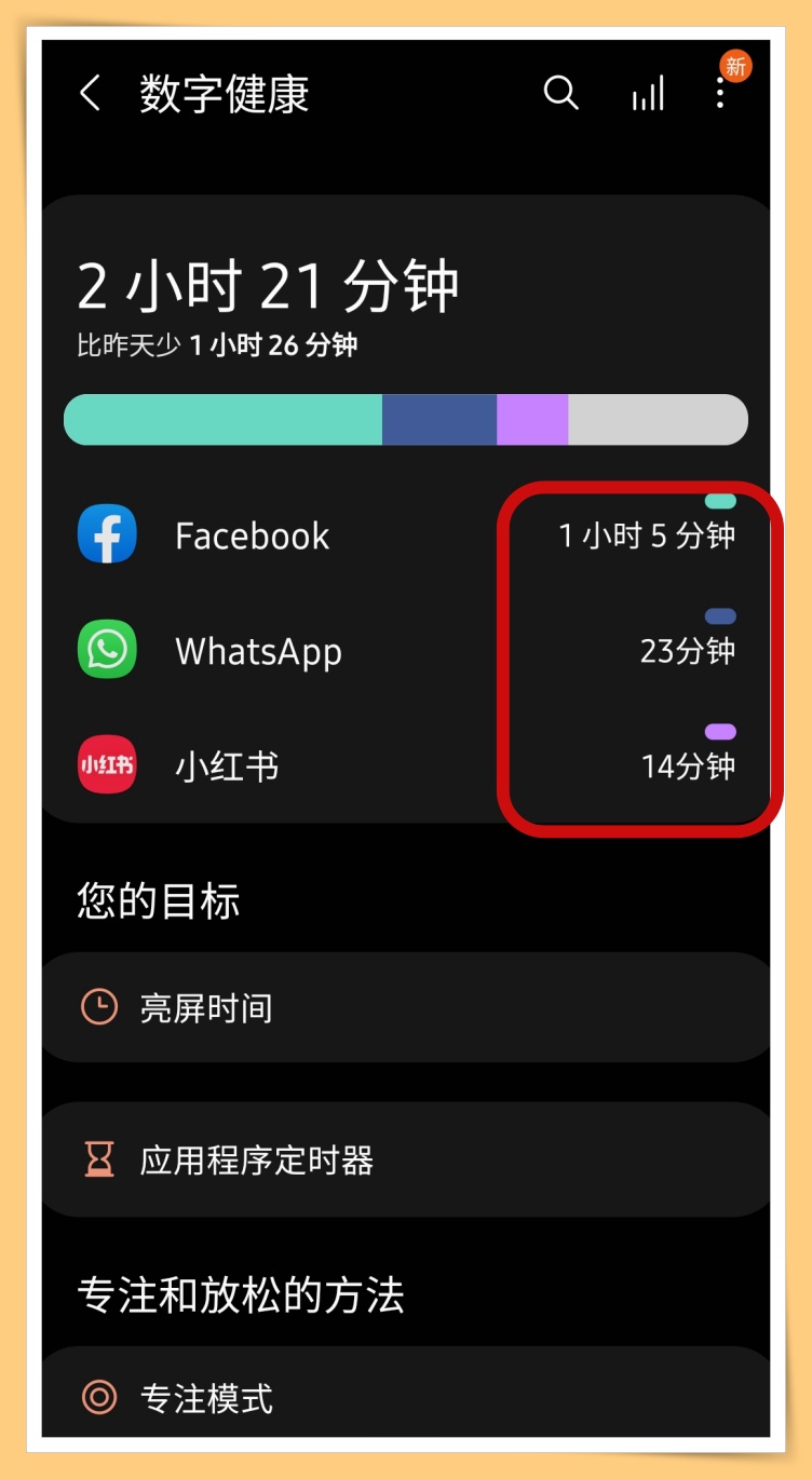 Tips I 长时间机不离手？开启应用程式定时器来提醒该休息了！ 更多热点 图4张