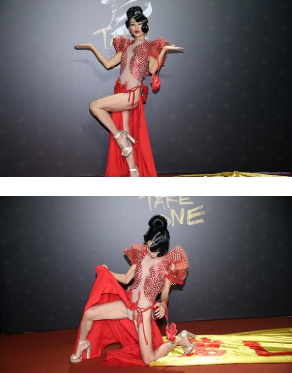 【金马奖2021】连续2年凭“超敢穿”震撼全场！白灵罕晒妈妈真面目...被封“解放军军花” 娱乐资讯 图3张