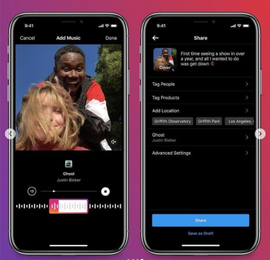 News I 不再是Ig Stories 专利！Instagram 正测试“帖子添加音乐”功能！ 更多热点 图1张