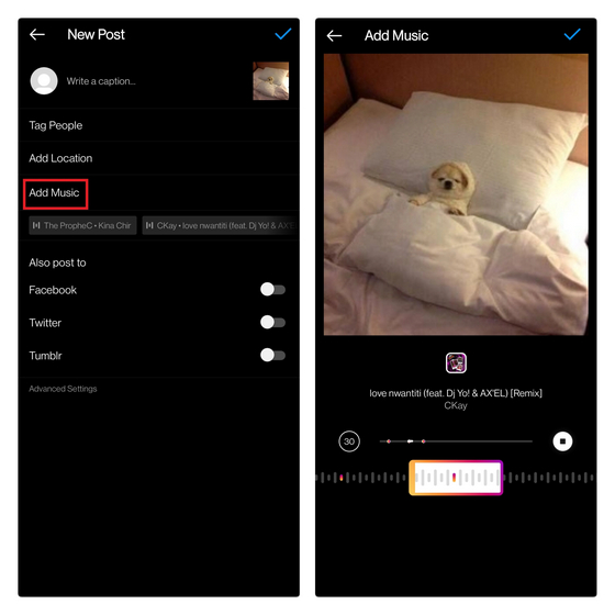 News I 不再是Ig Stories 专利！Instagram 正测试“帖子添加音乐”功能！ 更多热点 图3张