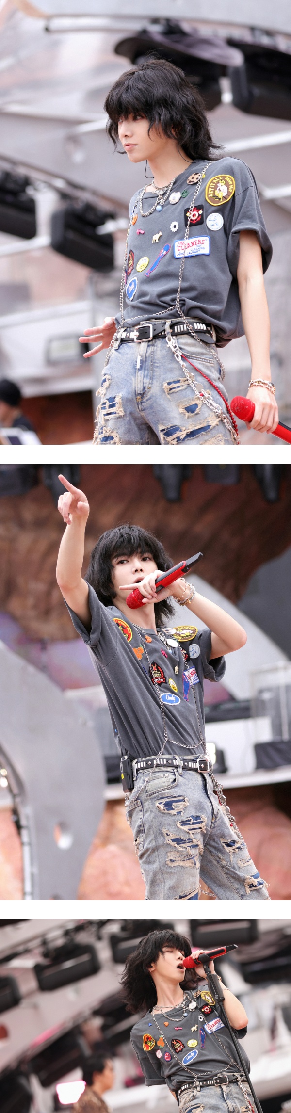 华晨宇顶长发开唱！一天换一发色...网傻眼：大胆 娱乐资讯 图2张
