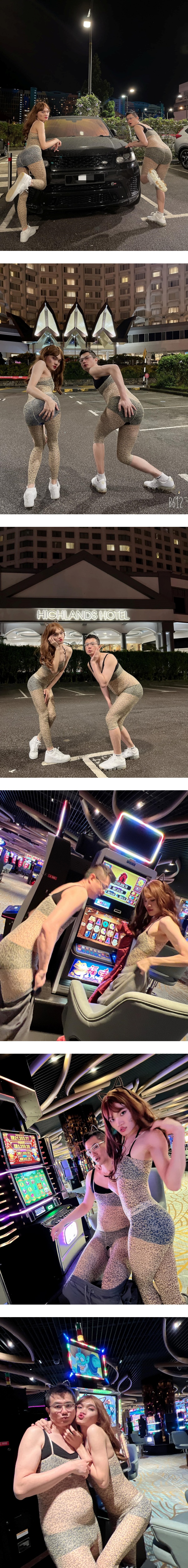Bryan Wee、江昭上穿情趣装在云顶打卡！露黑Bra+黑内裤翻跳《Lalisa》 娱乐资讯 图1张