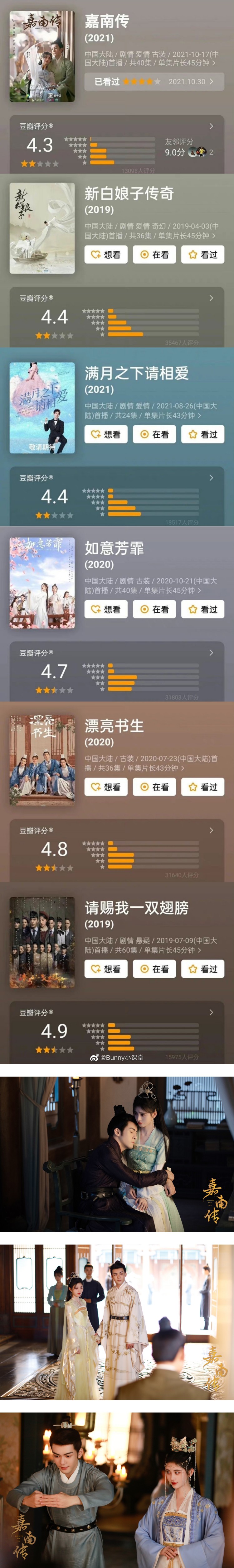 鞠婧祎《嘉南传》评分出炉！ 网群嘲：稳定输出烂剧 娱乐资讯 图2张
