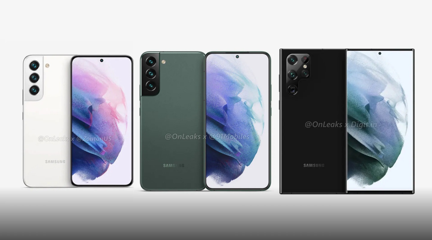 哪一支才是真的三星 Galaxy S22 系列手机？内部员工流出三星 Galaxy S22 系列标准版渲染图！ 数码科技 图8张