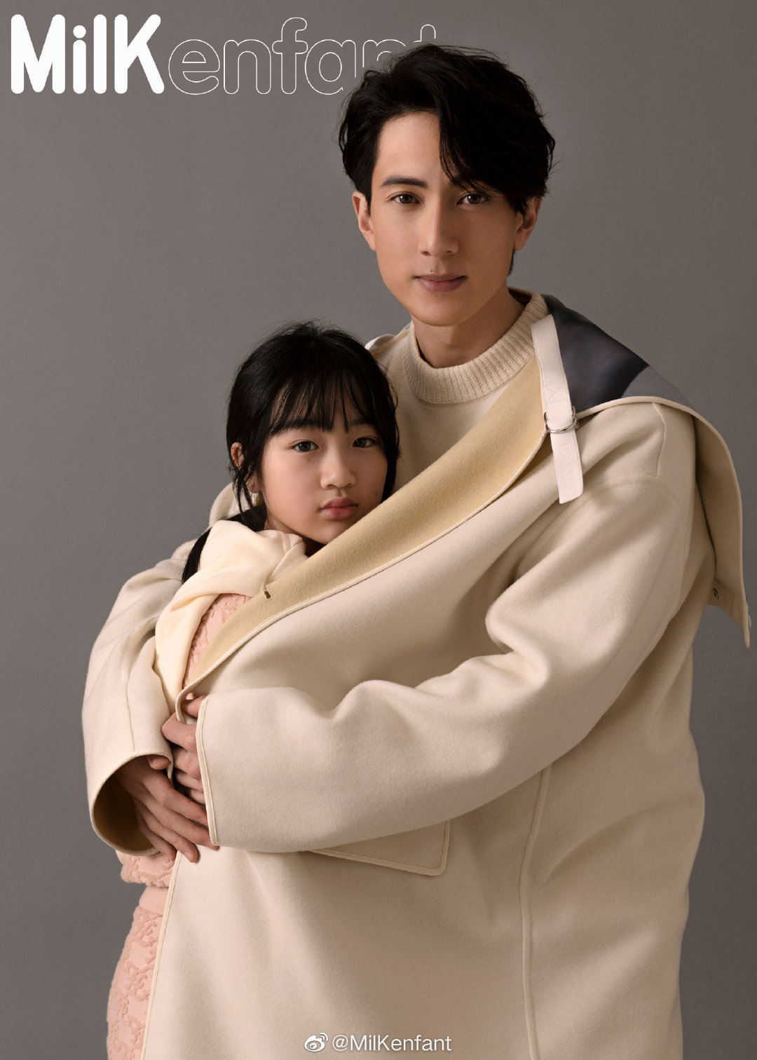 吴尊首带儿女拍杂志封面！ 11岁Neinei精修图曝光...完全就是美少女 娱乐资讯 图1张