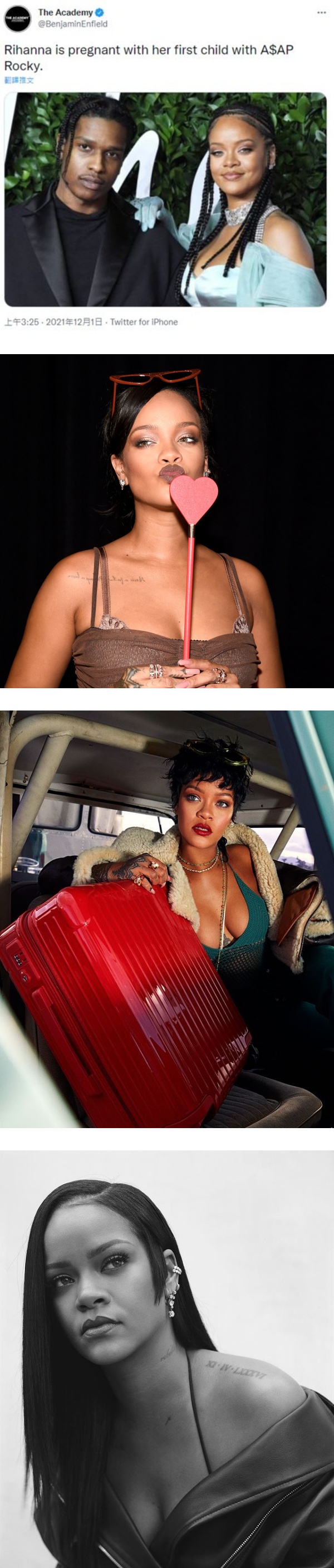 外媒疯传Rihanna怀孕了！严禁身边人抽烟、喝酒 娱乐资讯 图1张