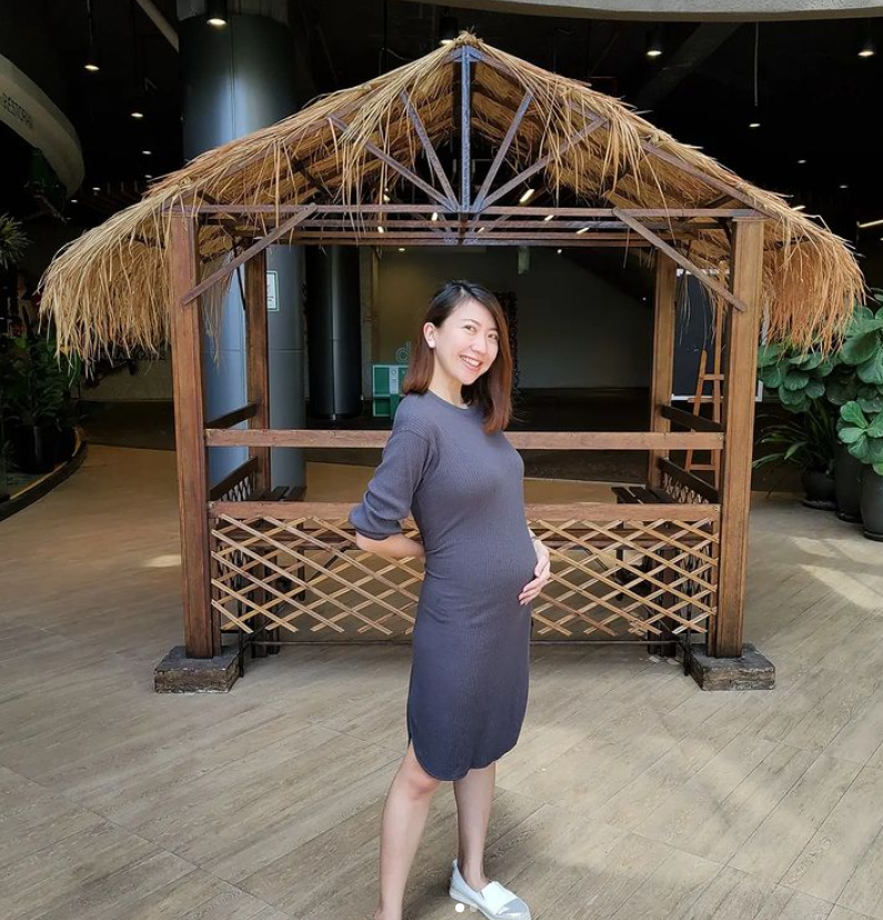 萧慧敏晒5个月孕肚照！　意外被吴家润曝光腹中宝宝小名 娱乐资讯 图1张