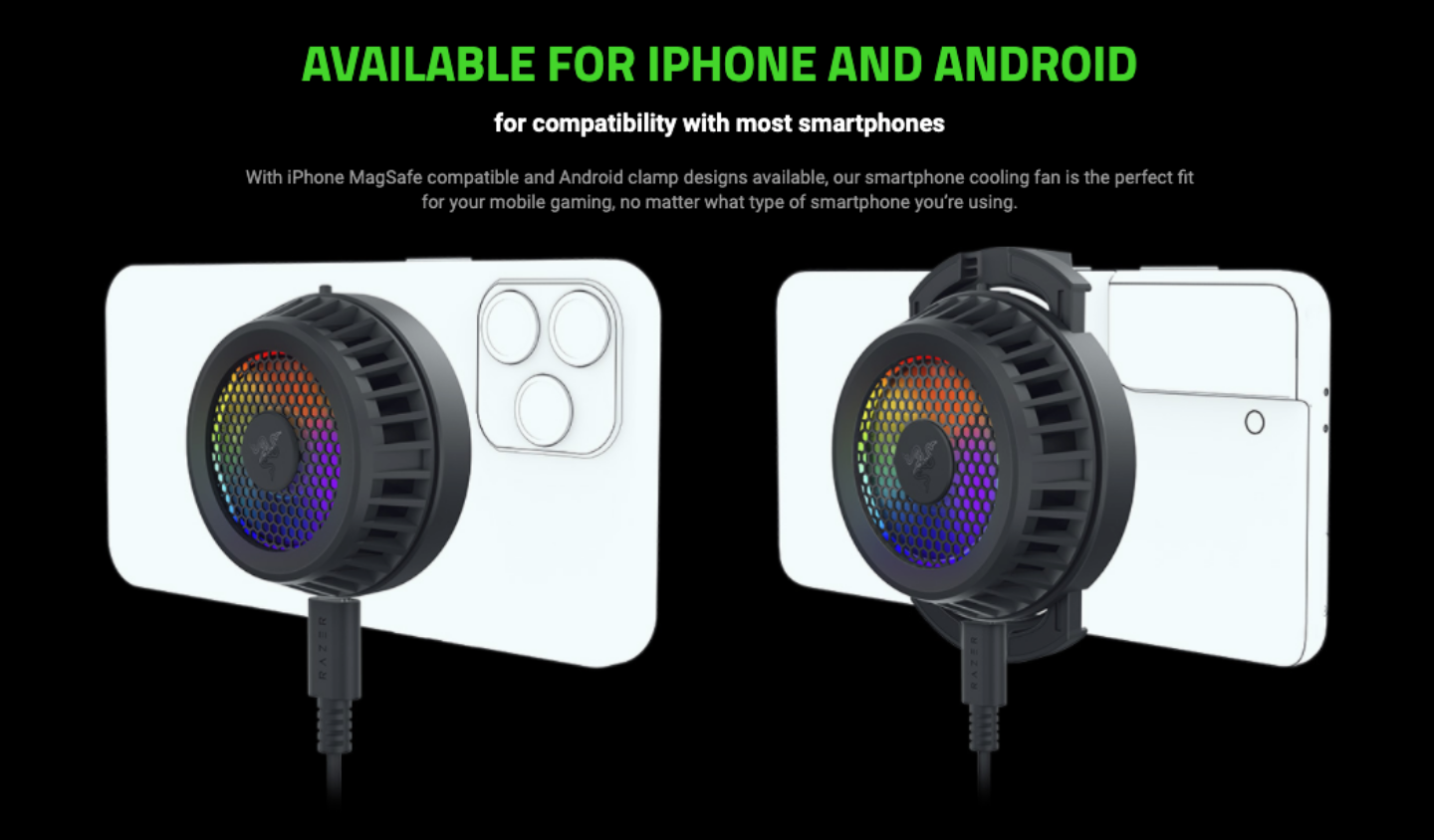 帮手机降温！Razer 推出‘ 散热风扇 ’有支援 MagSafe 也有内建超帅的 RGB 灯效 数码科技 图2张
