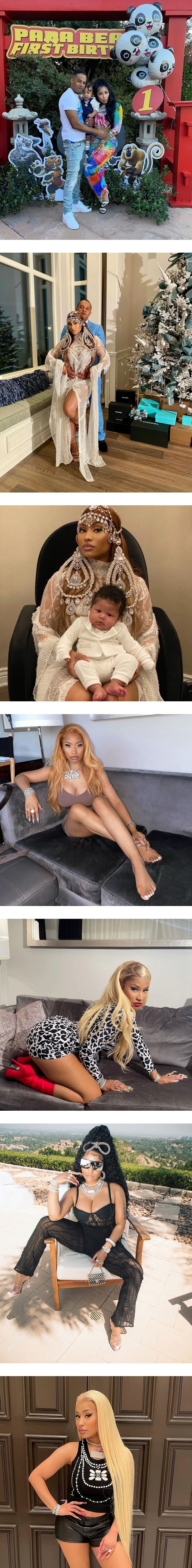 Nicki Minaj单手遮胸、全身脱光光！庆39岁生日 娱乐资讯 图2张