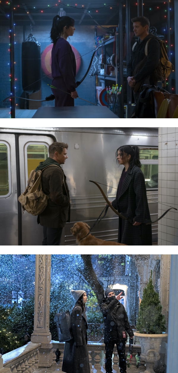 漫威第五部影集《Hawkeye》热播中！两代“鹰眼”互动反差超大！ 娱乐资讯 图2张