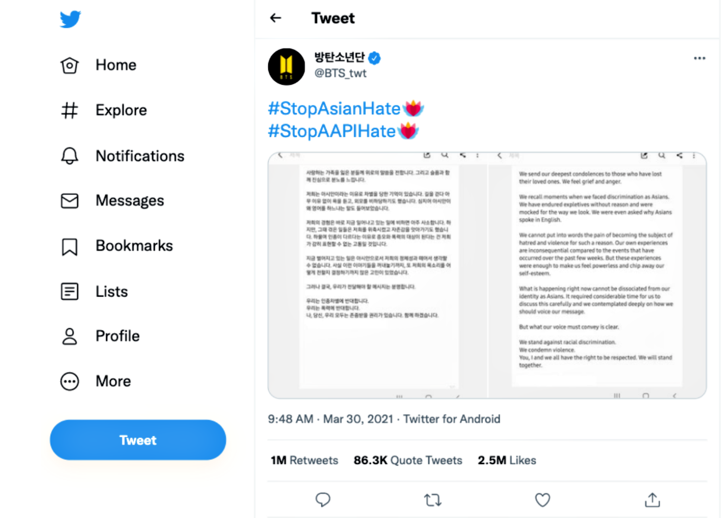 Twitter 公布中国台湾 2021 年度热门话题！知名 VTuber 获转推数冠军，人气王由韩团 BTS 夺下 数码科技 图2张