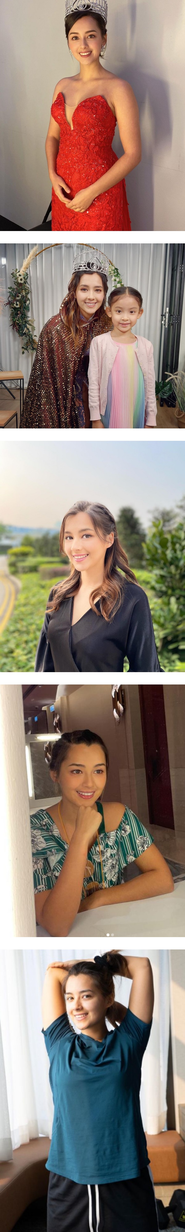 《港姐2020》冠军晒素颜照...脸蛋瑕疵曝光！反获赞：自然美 娱乐资讯 图2张